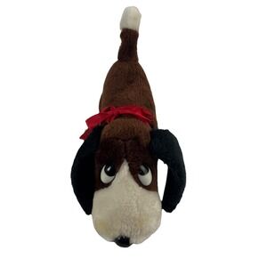 Vintage Atlanta Novelty Gerber Basset Hound Plush Wind Up Music Box Lullaby Dog